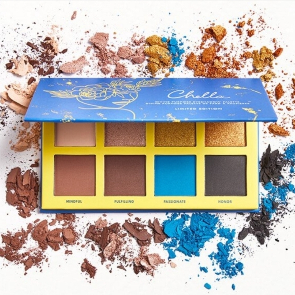 Ella Eyeshadow Palette - Vibrant Blue and Gold